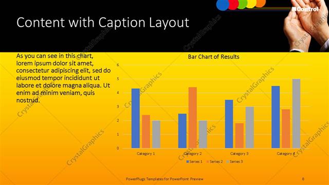 Content with Caption presentation slide layout