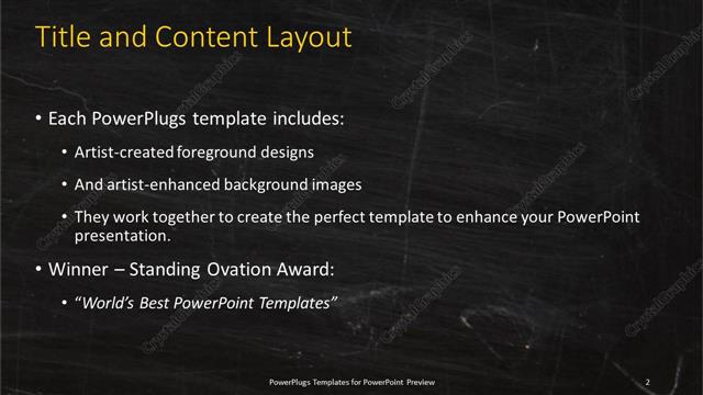 Title and Content presentation slide layout