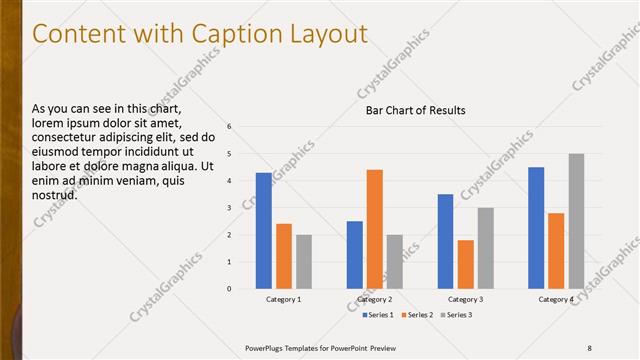 Content with Caption presentation slide layout