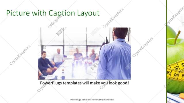 Picture with Caption presentation slide layout