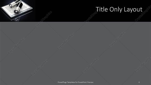 Title Only presentation slide layout