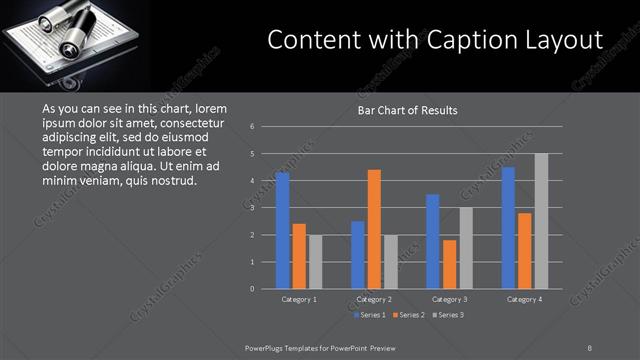 Content with Caption presentation slide layout