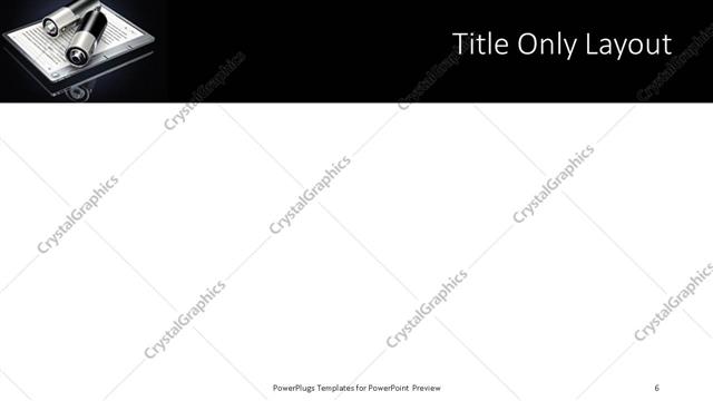Title Only presentation slide layout