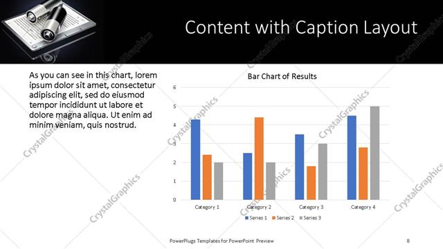 Content with Caption presentation slide layout