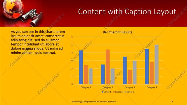Content with Caption presentation slide layout