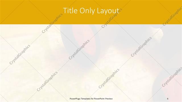 Title Only presentation slide layout