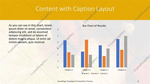 Content with Caption presentation slide layout