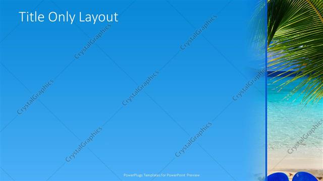 Title Only presentation slide layout