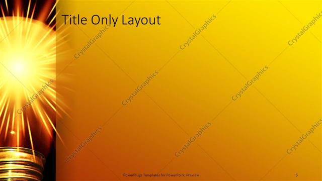 Title Only presentation slide layout