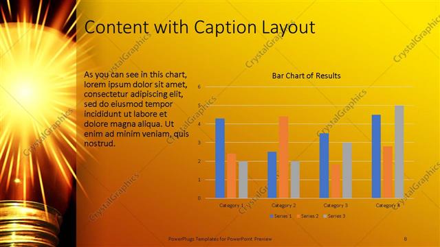 Content with Caption presentation slide layout