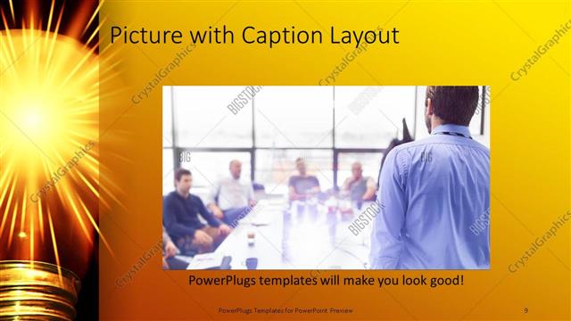 Picture with Caption presentation slide layout