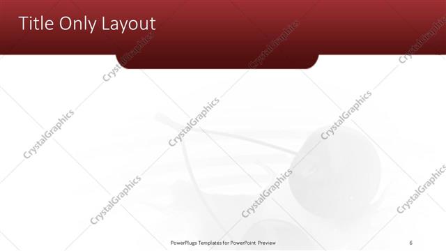 Title Only presentation slide layout