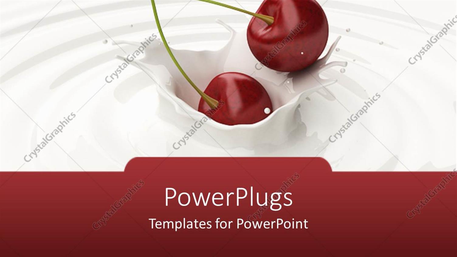 Featuring a Pair of Cherries in the Milk