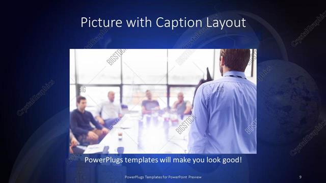Picture with Caption presentation slide layout