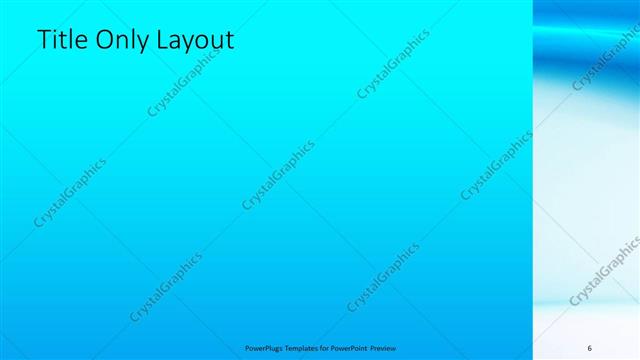 Title Only presentation slide layout