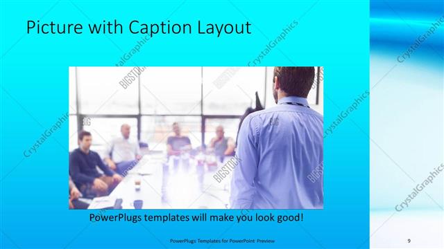 Picture with Caption presentation slide layout