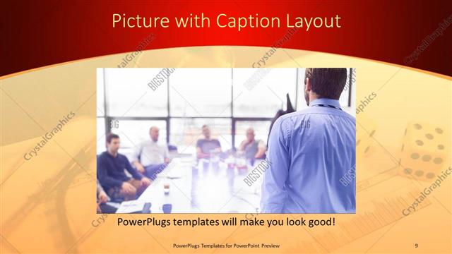 Picture with Caption presentation slide layout