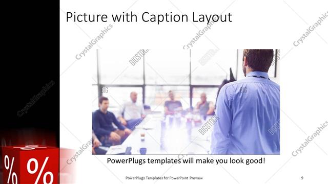Picture with Caption presentation slide layout