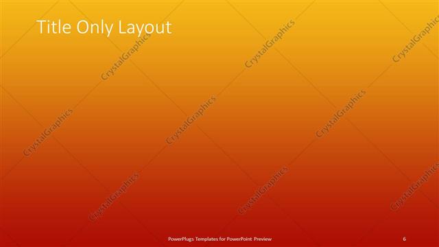 Title Only presentation slide layout