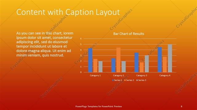 Content with Caption presentation slide layout
