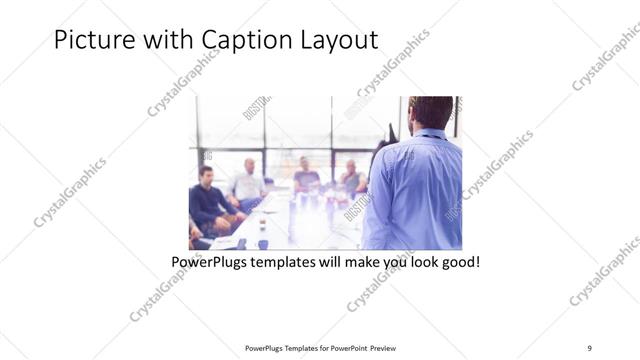 Picture with Caption presentation slide layout