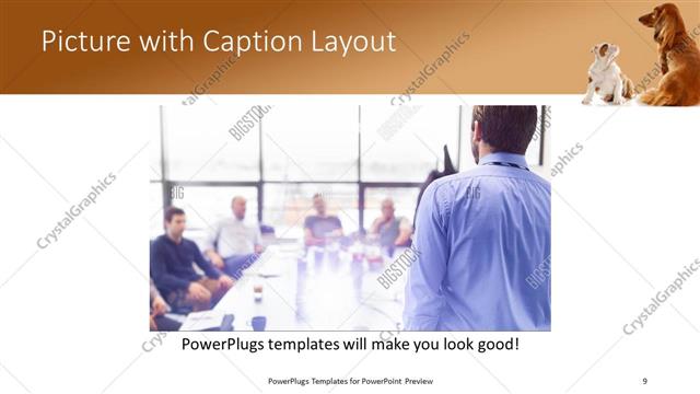Picture with Caption presentation slide layout