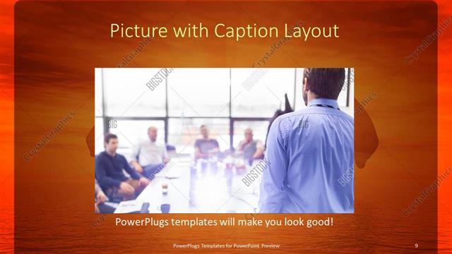 Picture with Caption presentation slide layout
