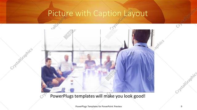 Picture with Caption presentation slide layout