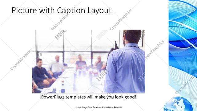 Picture with Caption presentation slide layout