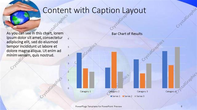 Content with Caption presentation slide layout