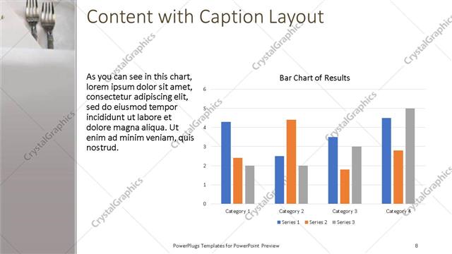 Content with Caption presentation slide layout