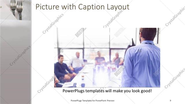 Picture with Caption presentation slide layout
