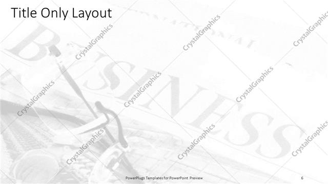 Title Only presentation slide layout