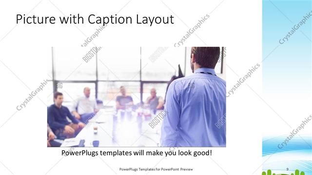 Picture with Caption presentation slide layout