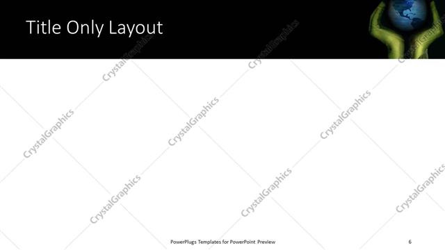 Title Only presentation slide layout