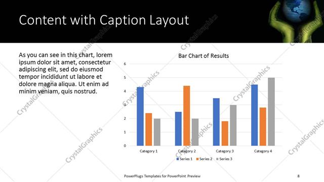Content with Caption presentation slide layout