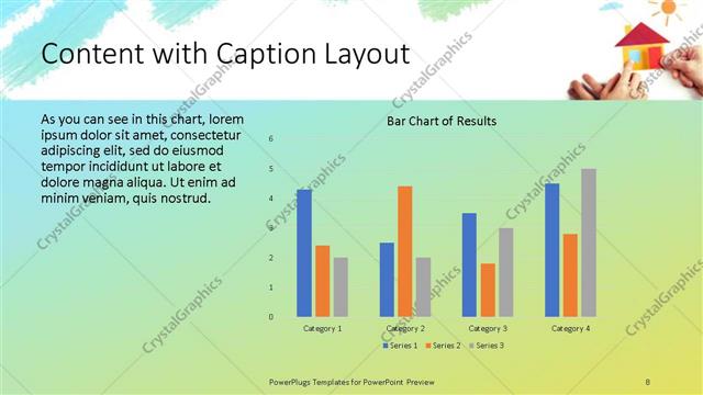Content with Caption presentation slide layout