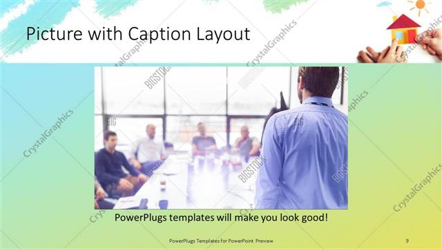 Picture with Caption presentation slide layout