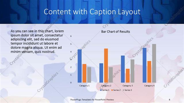 Content with Caption presentation slide layout