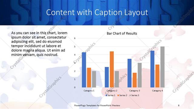 Content with Caption presentation slide layout