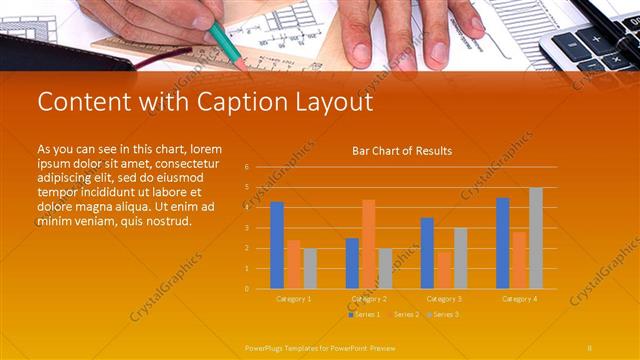 Content with Caption presentation slide layout