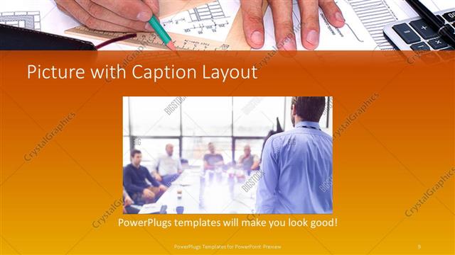 Picture with Caption presentation slide layout