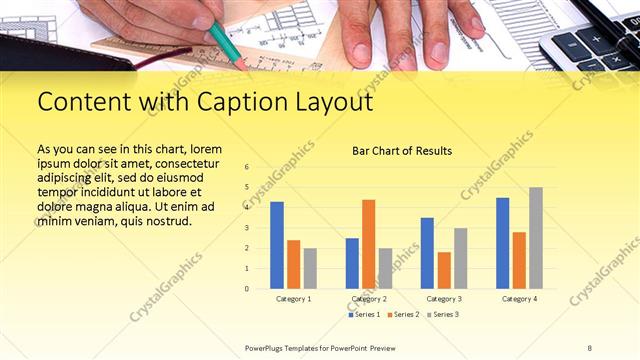 Content with Caption presentation slide layout