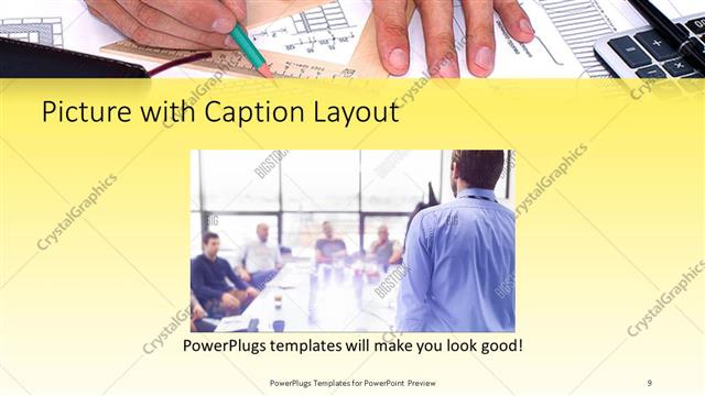 Picture with Caption presentation slide layout