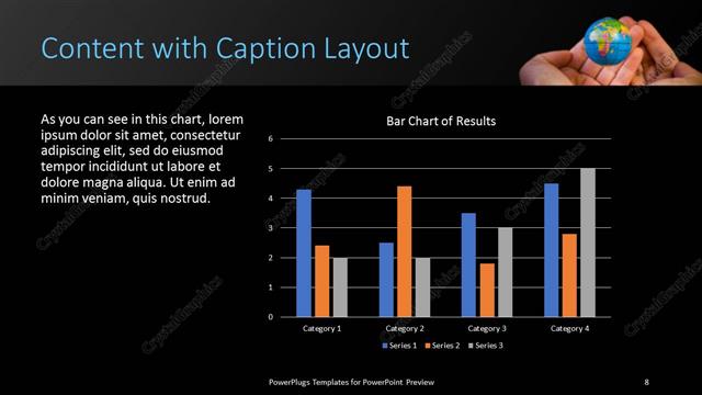 Content with Caption presentation slide layout