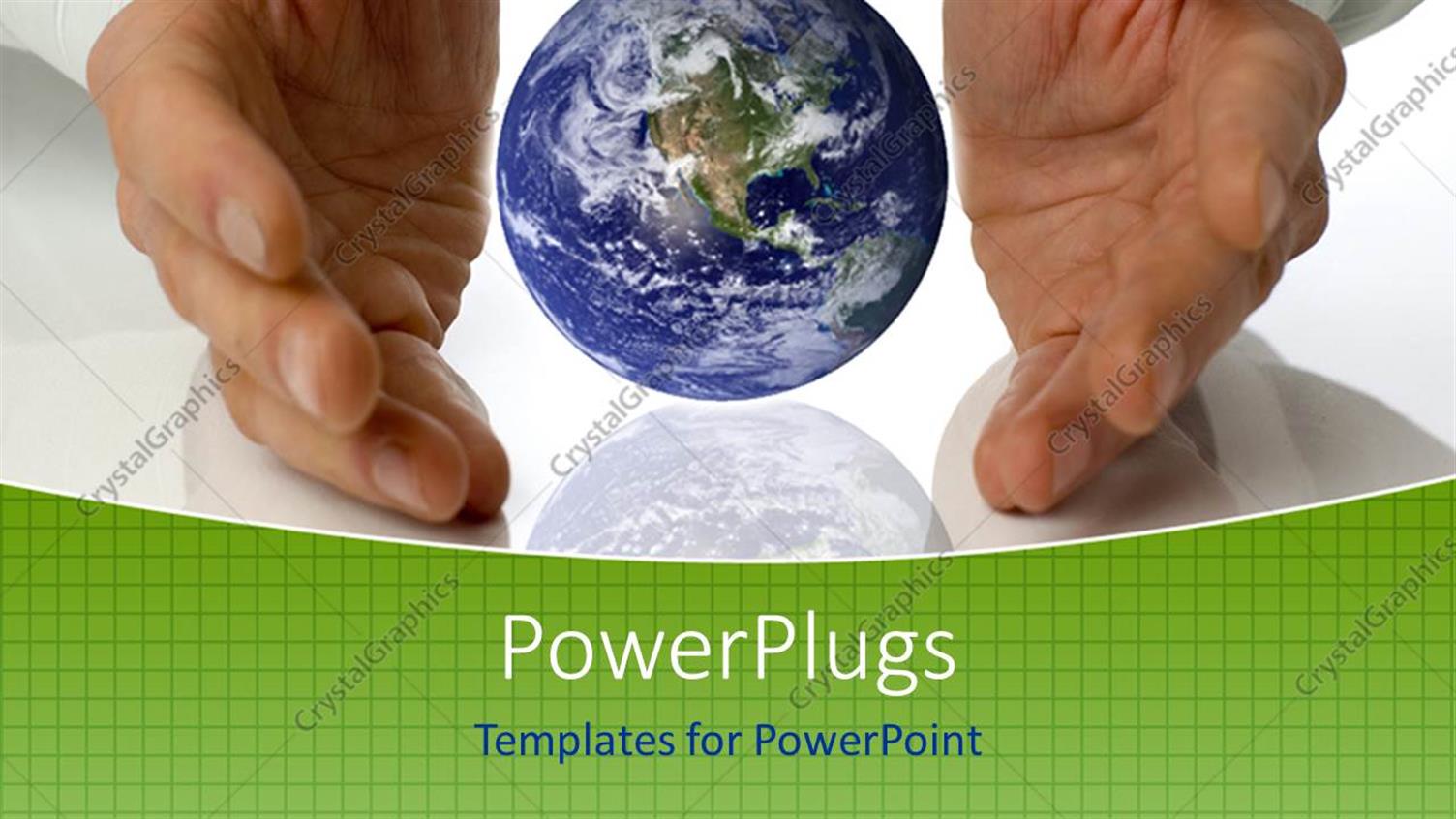 Featuring Pair of Hands with a Globe in the Center