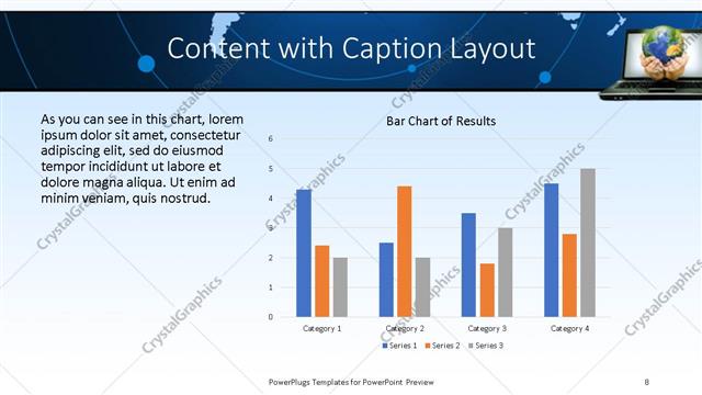 Content with Caption presentation slide layout