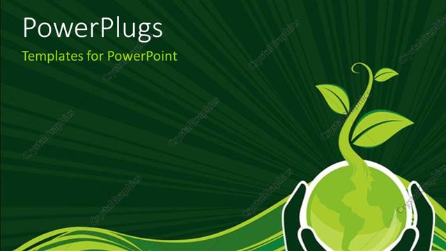  Presentation with friendly - A pair of hands holding the globe