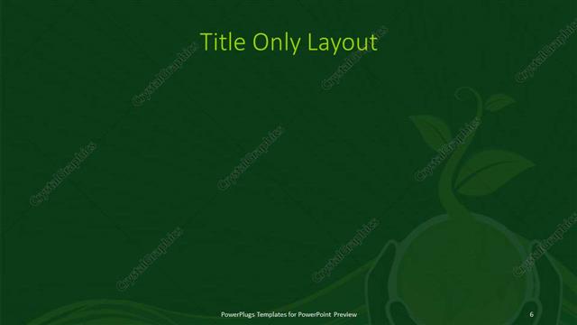 Title Only presentation slide layout