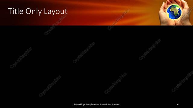 Title Only presentation slide layout